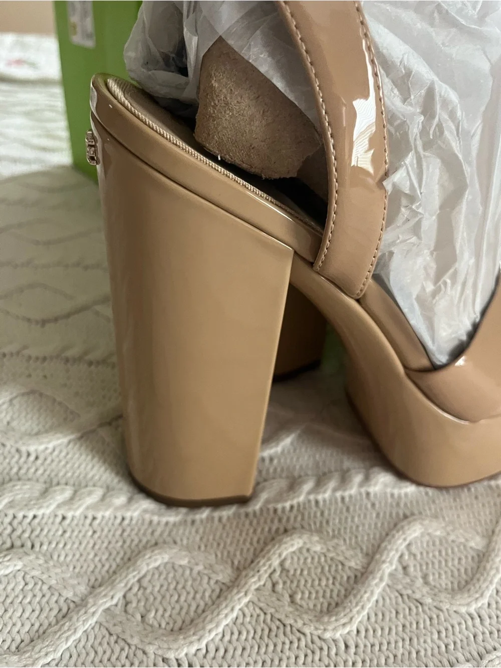 Sam Edelman Tan Platforms with Ankle Strap Women’s Size 9.5